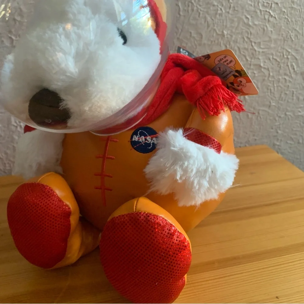 Snoopy Orange Plush Squishable Space Astronaut